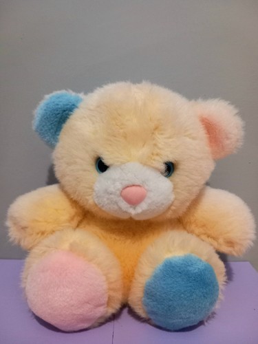 Vintage multicoloured teddy - vintage,
