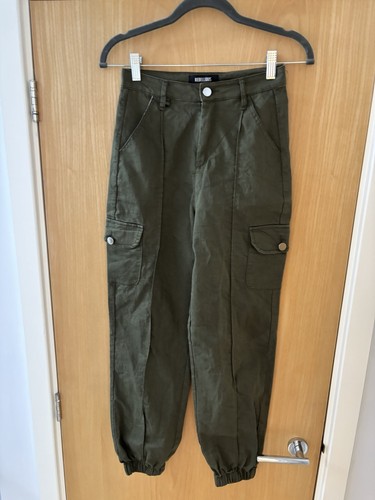 Rebellious cargo pants cuffed