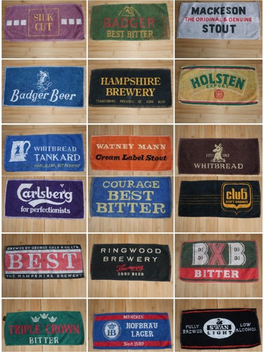 Vintage pub bar - towels, cotton