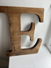 Large wooden alphabet letter "E"