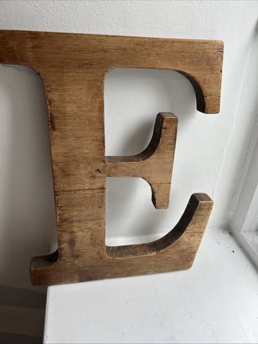 Large wooden alphabet letter