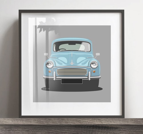Morris minor artwork - minor, poster