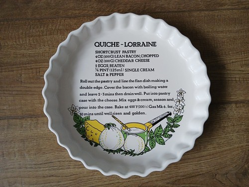 Vintage quiche lorraine - quiche,