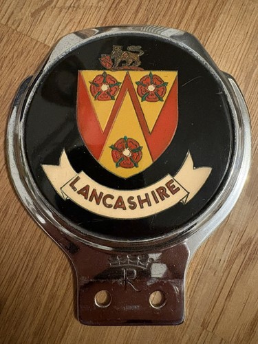 Vintage lancashire car badge - vintage,