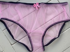Handmade Panties sheer pink