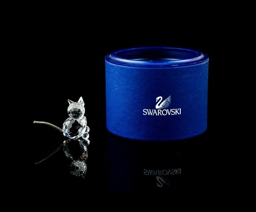 Swarovski cat with - wire, tail'