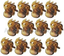 12 x Mini Plastic Hair Claw