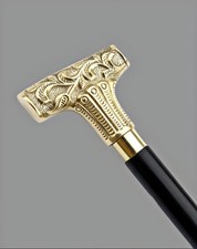 Black Wooden Walking Stick