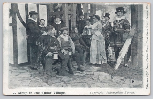 Postcard vintage london tudor - vintage,