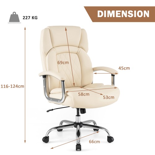 Leather executive chair with - chair,