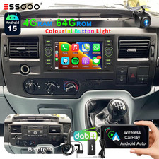 DAB+For Ford Transit MK7 2007-2014 Apple Carplay Car Stereo Radio GPS Head Unit