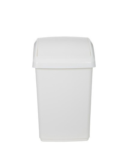 Whitefurze 10l swing top bin - top,