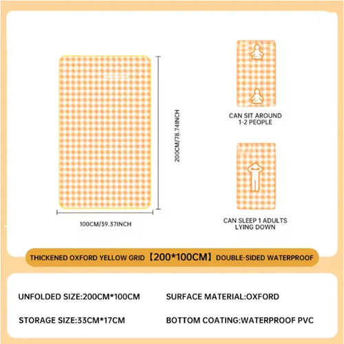 Folding camping mat picnic - mat,