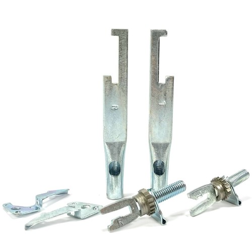 Pair rear brake shoe - brake, adjusters