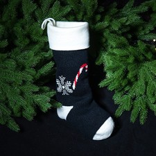 Black Snowflake Knitted Plush