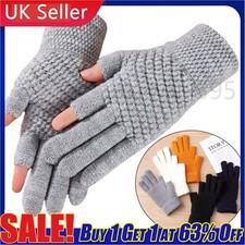 Thermal Fingerless Gloves Mens