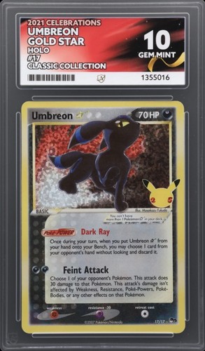 Pokemon umbreon gold star - gold,