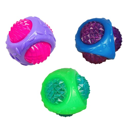 3pcs flashing squeaky dog - 3pcs,