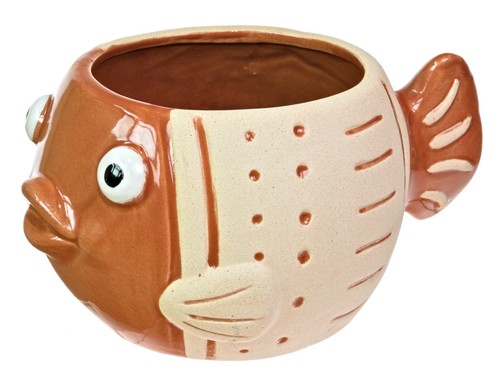 Ceramic fish planter - ceramic,