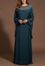 Teal  Pearl Rhinestone