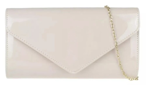 Women patent leather clutch - ,