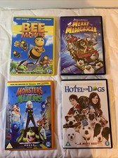 Dvd Bundle - Bee Movie, Merry Madagasgar, Monsters Vs Aliens, Hotel For Dogs