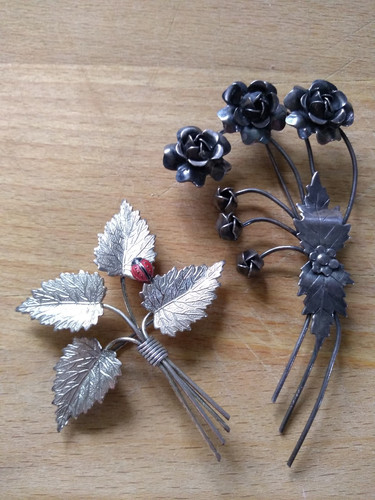 Vintage silver floral - vintage,