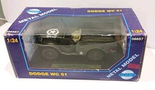  Vtg GONIO 1:24 Dodge WC51 Die-Cast Military Truck Model 08657  Near Mint w/ Box
