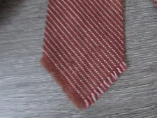 Fringe Ended Pure New Wool Tie Woven by Vardoc of Oxford Made in England