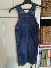 OSH KOSH B'Gosh Vestbak Overall Bibbed Denim Dungarees Age 2 24 months Honduras