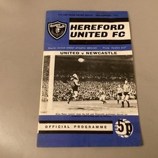 1971/2 Hereford United Newcastle FA Cup Round 3 Replay 5 February 1972 Radford 