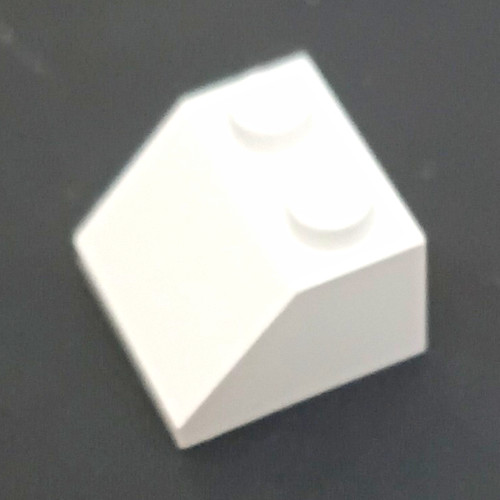 Lego white plastic slope brick - lego,