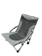 Ocean Low Compact Quick Dry Beach Chair - Charcoal - Vanilla Leisure