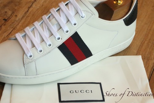 Gucci ace white leather - white, snake