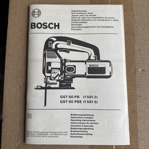 Bosch gst and 60 - and,