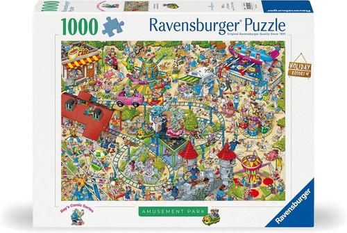 Holiday resort comic puzzle - holiday,