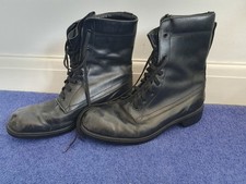 RAF Boots, Black Leather, UK