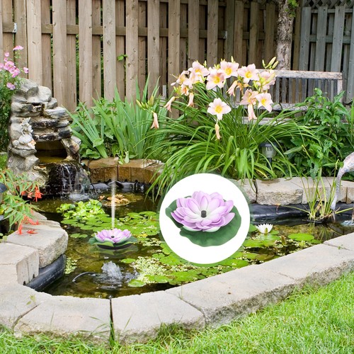 Solar water fountain lotus - solar,