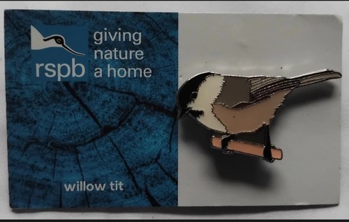 Rspb pin badge willow tit - rspb, of