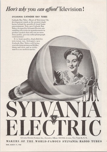 Sylvania electric 1946 vintage - electric,