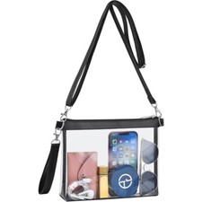 Clear PVC Crossbody Bag for