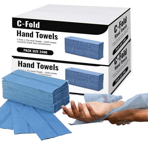 Blue paper towels fold - paper, c
