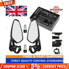 Handle Bar End Mirrors Motorcycle Rear View Wing Mirror For 250 390 690 PAIR