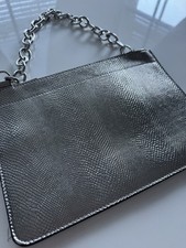 Envelope Clutch Silver Bag Primark 20x19cm