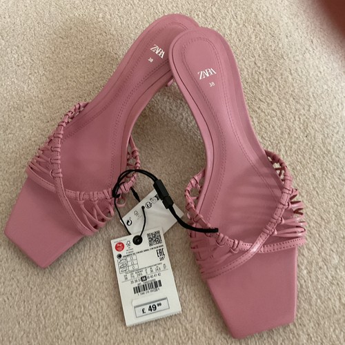 Zara rose pink mules size - rose, 38