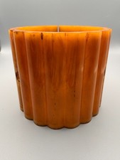 Antique Orange Bakelite Chunky
