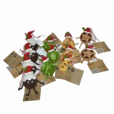 12x Felt Tree Decorations NEW