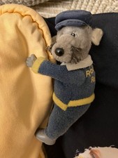 mini Roland Rat soft toy with gripping hands