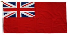 Red ensign traditionally sewn
