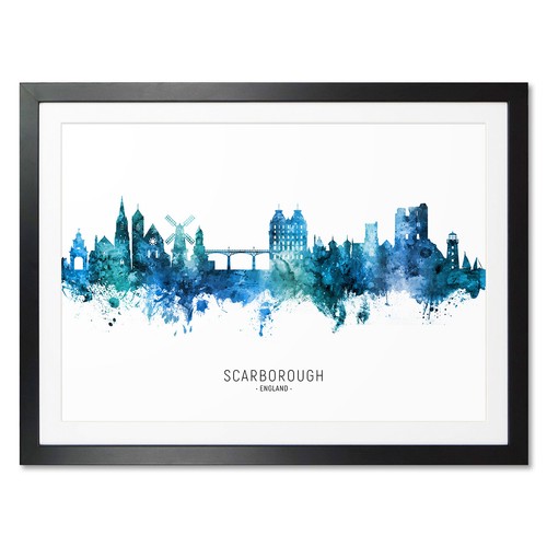 Scarborough skyline poster - scarborough,